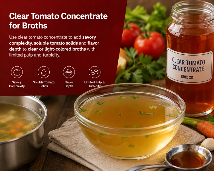 Clear Tomato Concentrate for Broths