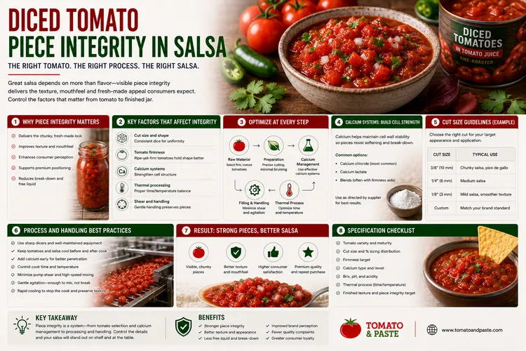 Diced Tomato Piece Integrity in Salsa