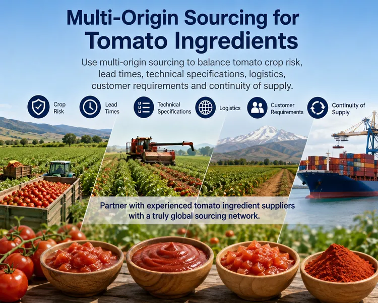 Multi-Origin Sourcing for Tomato Ingredients