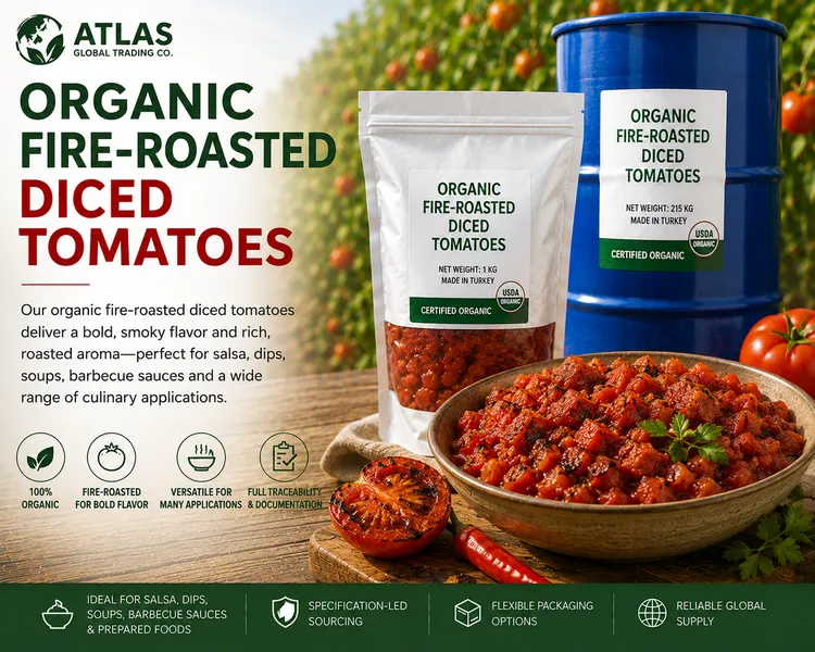 Organic Fire-Roasted Diced Tomatoes