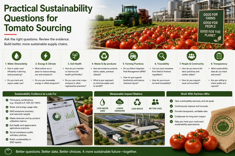 Practical Sustainability Questions for Tomato Sourcing