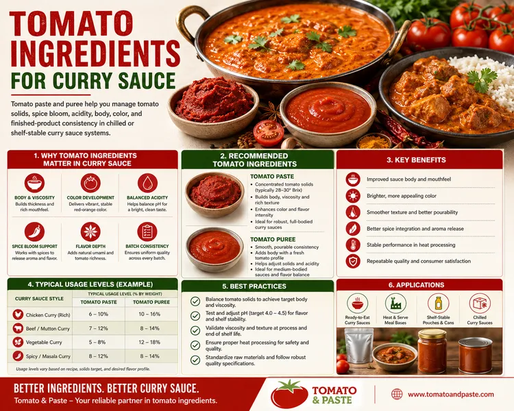 Tomato Ingredients for Curry Sauce