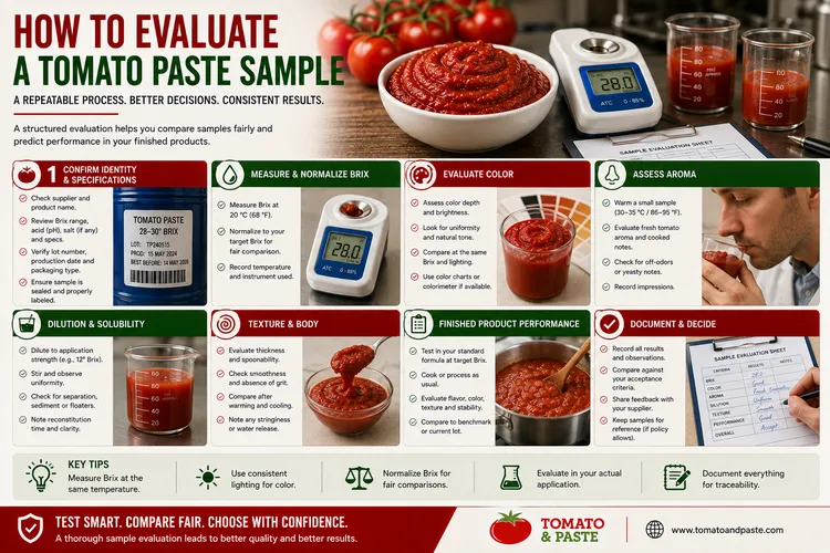 How to Evaluate a Tomato Paste Sample