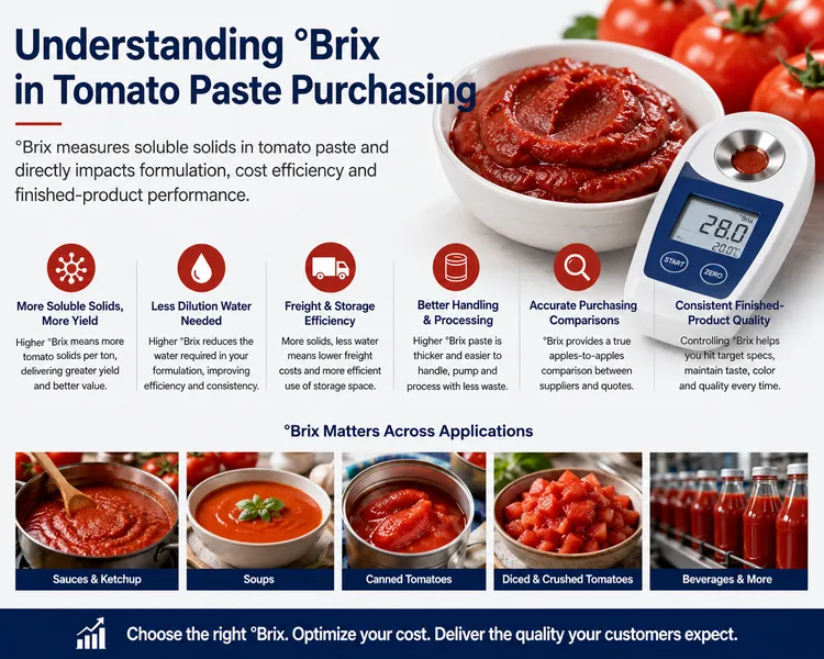 Understanding °Brix in Tomato Paste Purchasing